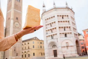 Taste authentic Parma cheese