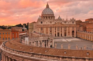 Witness a sunset over Vatican City